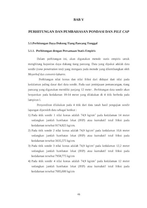 DOCX BAB V Perhitungan Dinamis Tiang Pancang DOKUMEN TIPS