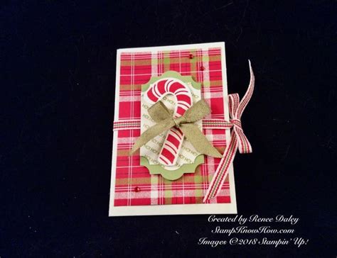 Candy Cane Season Stamp Set By Stampin Up Unique Christmas Cards