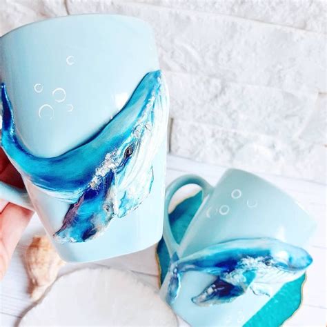 Кит из полимерной глины | Керамика, Чашка, Точки