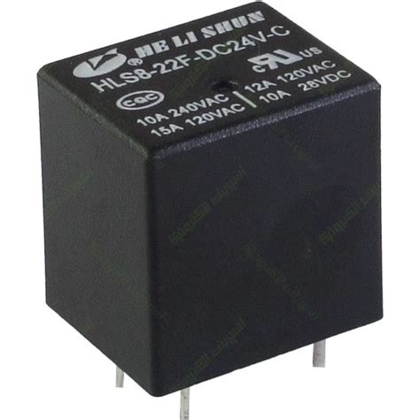 خرید و قیمت رله میلون قوطی بلند هلی شان 24 ولت 12 آمپر 5 پایه HELISHUN ...