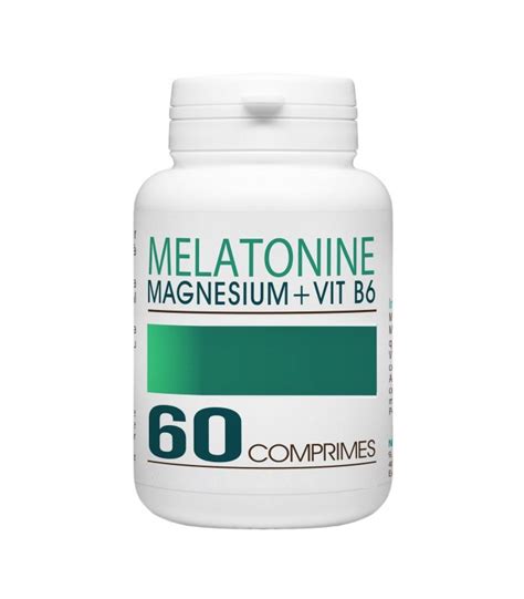 Melatonine 1mg Vitamine B6 Magnesium 60 Comprimes Complément