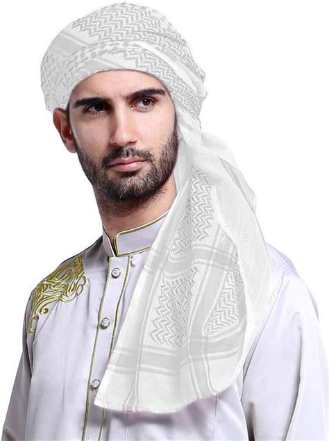 Arab Keffiyeh Shemagh Adult Turban Arabian Costume Muslim Headscarf