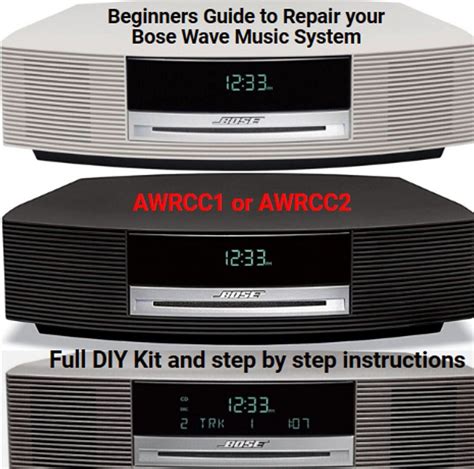 Bose Wave Music System Radio CD Player AWRCC1 & AWRCC2 repair DIY ...