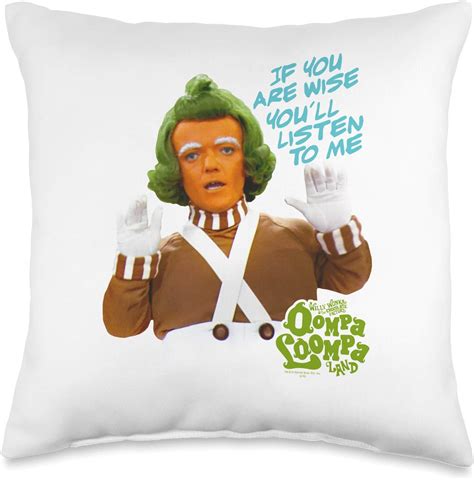 Willy Wonka Chocolate Factory Oompa Loompa Listen Throw