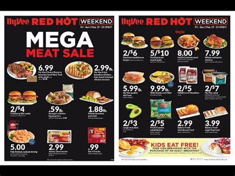 Hy Vee 3 Days Red Hot Mega Meat Weekend Sale Ad Flyer 05 19 2023 05 21