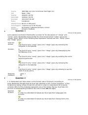 Quiz 6 Docx Course Test Started Submitted Due Date Status Attempt