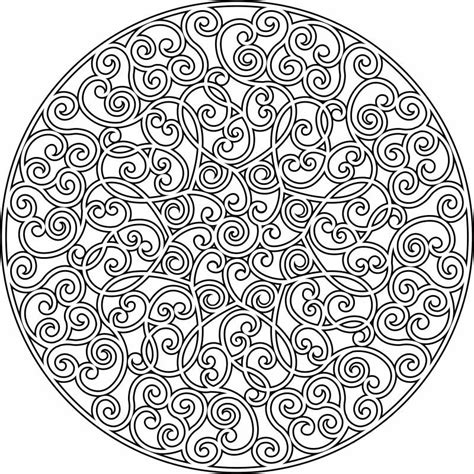 Мандала раскраска