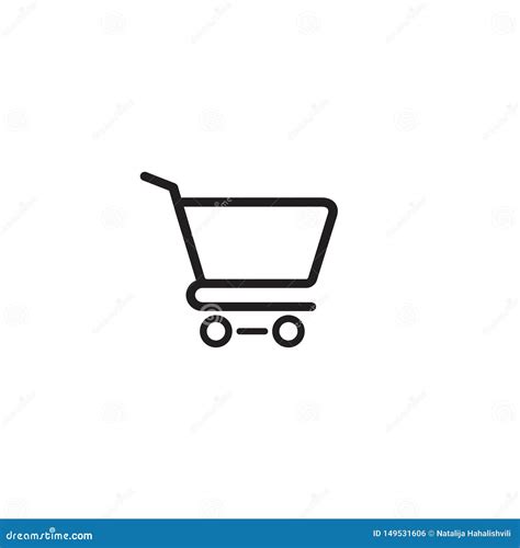 Ícone Do Carrinho De Compras O Melhor ícone Do Projeto Liso Ilustração