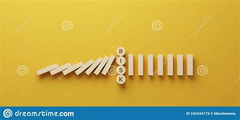 Stopping The Domino Effect Concept For Business Solution Strategy And