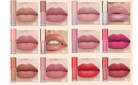Colors Nude Liquid Lipstick Makeup Set Velvet Matte Long Lasting Waterproof Non Stick Cup Not