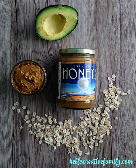 Avocado, Honey and Oatmeal Hydrating Face Mask Recipe - Hello Creative ...