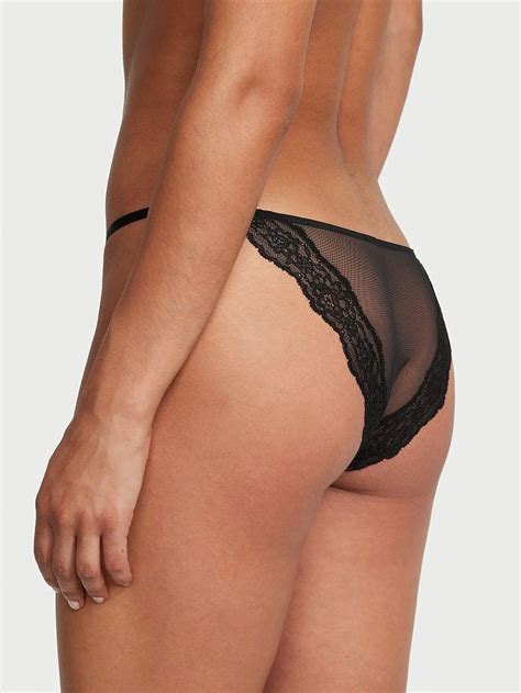Dantelli String Bikini Külot Siyah Victoria s Secret