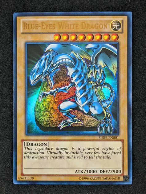 YuGiOh 1x Blue Eyes White Dragon SDBE EN001 Ultra Rare Unlimited NM