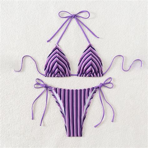 Poropl Swim Suits For Women Bikini Fashion New Bikini High Waisted Swim Plain Swim Size S