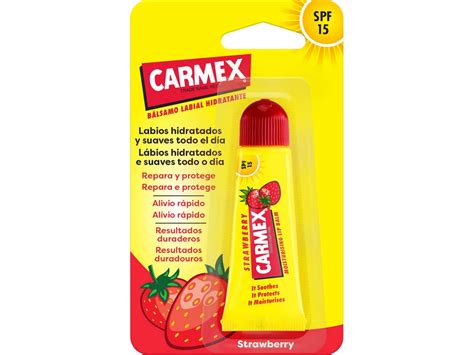 B Lsamo Labial Carmex Morango Em Tubo Spf G Worten Pt