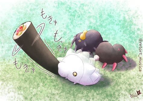 Pyukumuku Snom And Pincurchin Pokemon Drawn By Sirius Danbooru