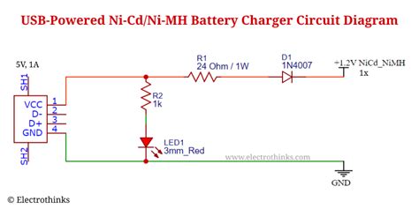 Automatic Nimh Battery Charger Circuit Diagram