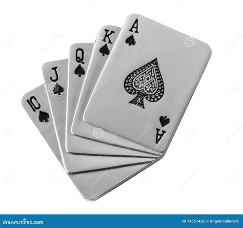 Metal Playing Cards Stock Photo Image Of King Cards 74551432