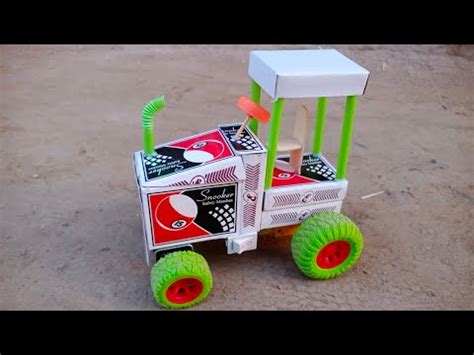 How To Make A Tractor At Home With Matchbox DIY Tractor Matchbox J