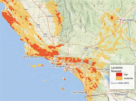 Mudslides In California Map - Metro Map