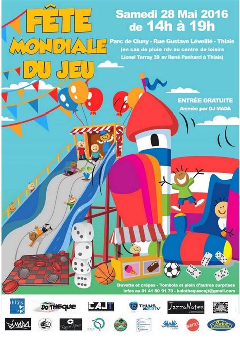 Fête mondiale du Jeu 2016 à Thiais Club d Animation des Jeunes de Thiais