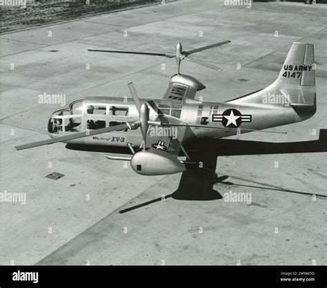 The first Bell XV-3 tiltrotor, 54-147 Stock Photo - Alamy