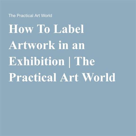 31 How To Label Artwork Labels Database 2020