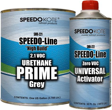 Speedokote Smr 221 Gray 2k Urethane Primer Kit For Automotive Low