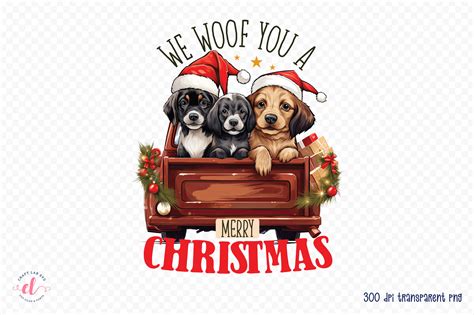 We Woof You A Merry Christmas PNG Graphic By CraftlabSVG Creative Fabrica