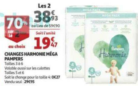 Anti Crise Fr Couches Ou Culottes Harmonie Pampers Chez Auchan