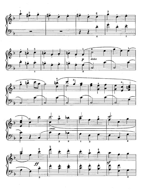 PASTORAL SYMPHONY Easy Piano Sheet music | Easy Sheet Music