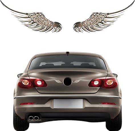 Amazon Pair Alloy Metal Car Stickers Eagle Wings Sticker D