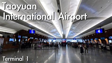 Walking in Taoyuan International Airport T1 | Walk in the Airport - YouTube