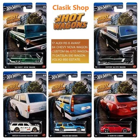 Hot Wheels 2024 Hot Wagons 系列 64 雪佛蘭 NOVA CUSTOM 66 GTO DATS 蝦皮購物