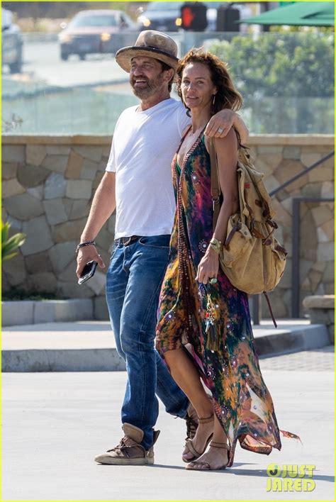 Gerard Butler & Girlfriend Morgan Brown Keep Close While Heading to ...