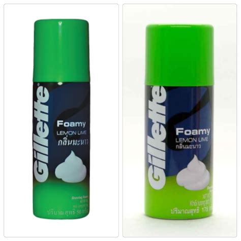 Gillette Foamy Shaving Cream Lemon Lime 50g 175g Lazada Ph