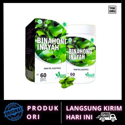 Jual Kapsul Daun Binahong Kapsul Inayah Original Shopee Indonesia