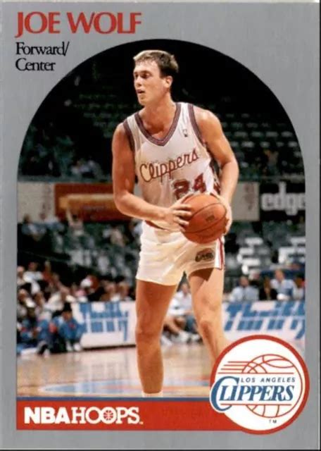 1990 91 HOOPS BASKETBALL Card Joe Wolf Los Angeles Clippers 152 EUR 3