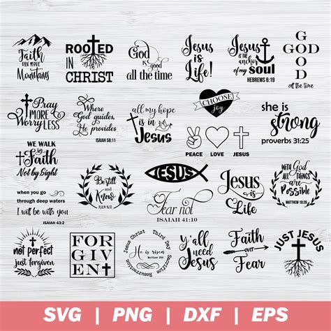 Bible Verse Svg Religious Svg Bundle Christian Svg Religion Sign