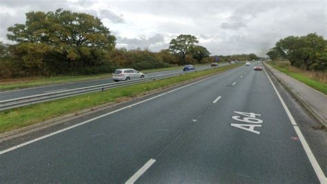 A64 crash: Teenager dies after being hit by car in early hours - BBC News