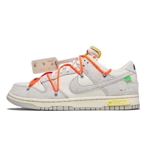 Off White X Nike Dunk Low White Grey Lot 11 Where To Buy DJ0950 108