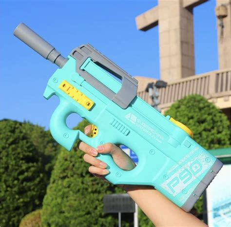Электрический водяной автомат P90 Water Gun бирюзовый - купить с ...