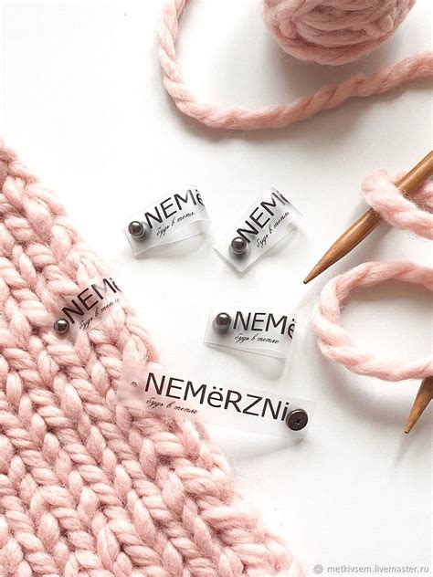 Силиконовые бирки с кнопкой для одежды на заказ с вашим логотипом ...