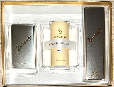 Enigma By Alexandra De Markoff Elixir Mistbody Lotionbody Powder Set