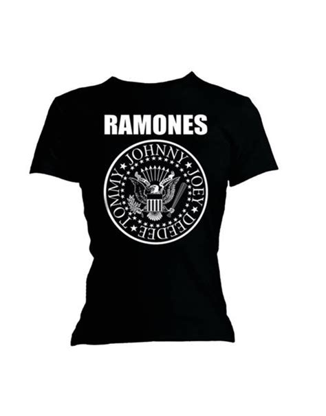 Ramones Classic Logo Womens T Shirt Pop Music