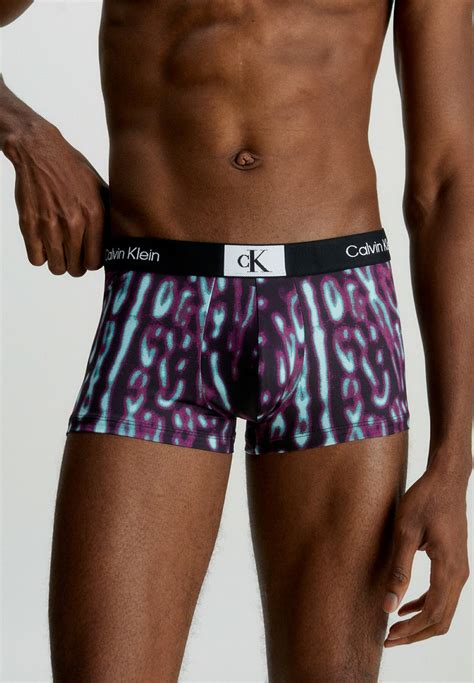 Calvin Klein Underwear Low Rise Caleçon De Bain Archive Leopard Print Aquaticmulticolore