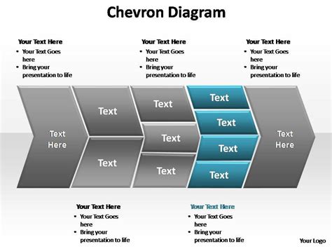 Chevron Diagram Editable Powerpoint Templates Presentation Powerpoint