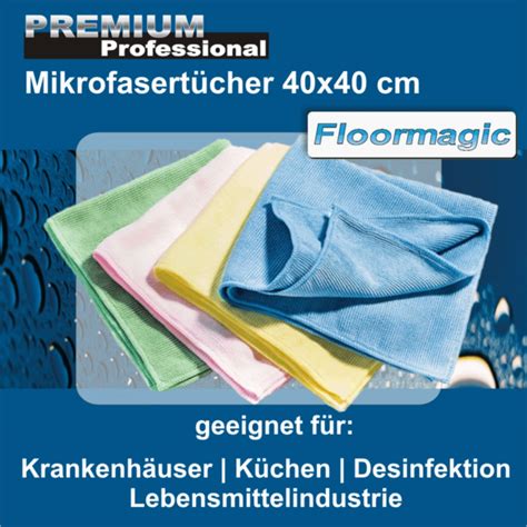 Mikrofasertuch PREMIUM Professional 40x40cm Floormagic