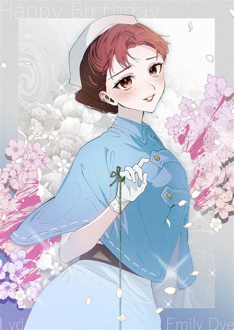 「先生お誕生日おめでとう～☺️🎉 エミリー・ダイアー誕生日2023 」バラ子🌸連載のイラスト