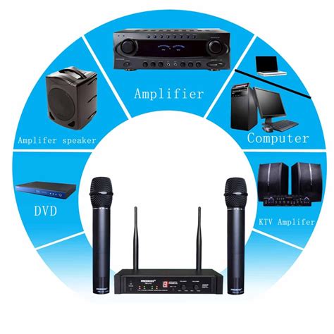 FREEBOSS FB U10 UHF Wireless Microphone System Dual Way Digital